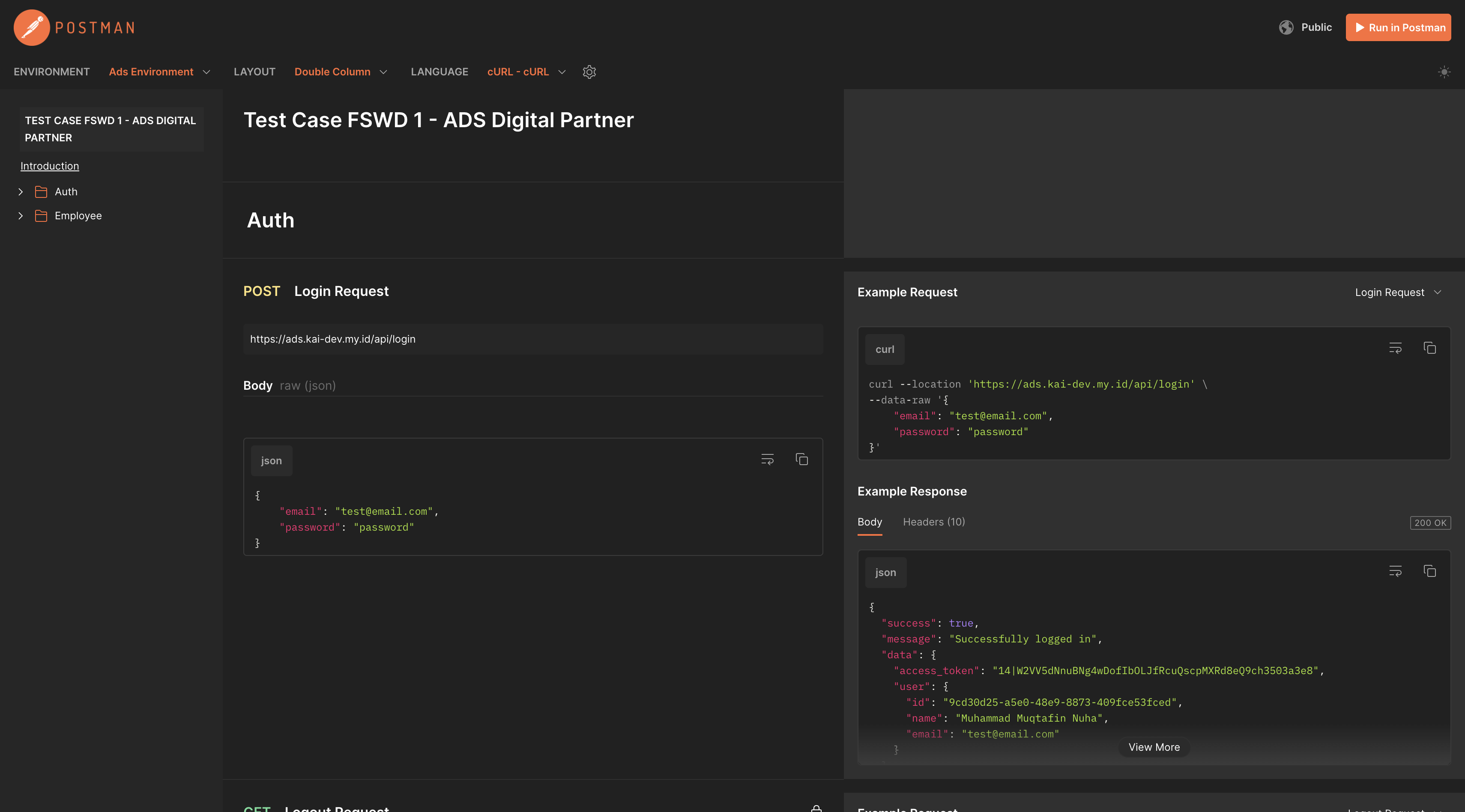 Test Case - MSIB Batch 7 Fullstack Web Developer Intern from ADS Digital Partner